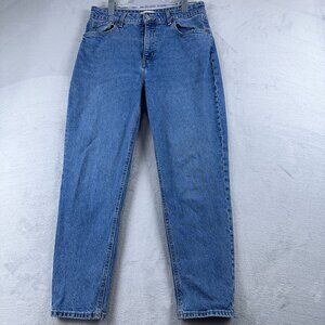 H&M Jeans Womens High Rise Straight Leg Stretch Light Denim Blue Size 10